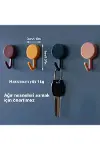 Kendinden Yapışkanlı Renkli Duvar Askısı (10lu Set)-7