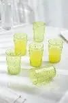 Akrilik Yeşil 6'lı Kısa Bardak & Su Meşrubat Kahve Yanı Bardağı 400 ml ( Cam Değildir )-1