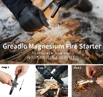 Survive Magnezyum Çubuğu Ateş Başlatıcı Çakmak Taşı-3