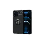 Apple iPhone 13 Pro Kılıf Range Yüzüklü Silikon - Siyah-2