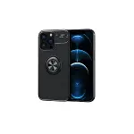 Apple iPhone 13 Pro Kılıf Range Yüzüklü Silikon - Siyah-3