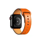 Apple Watch 42mm Kr415 Luaz Deri Kordon (saat Değildir) - Turuncu-1