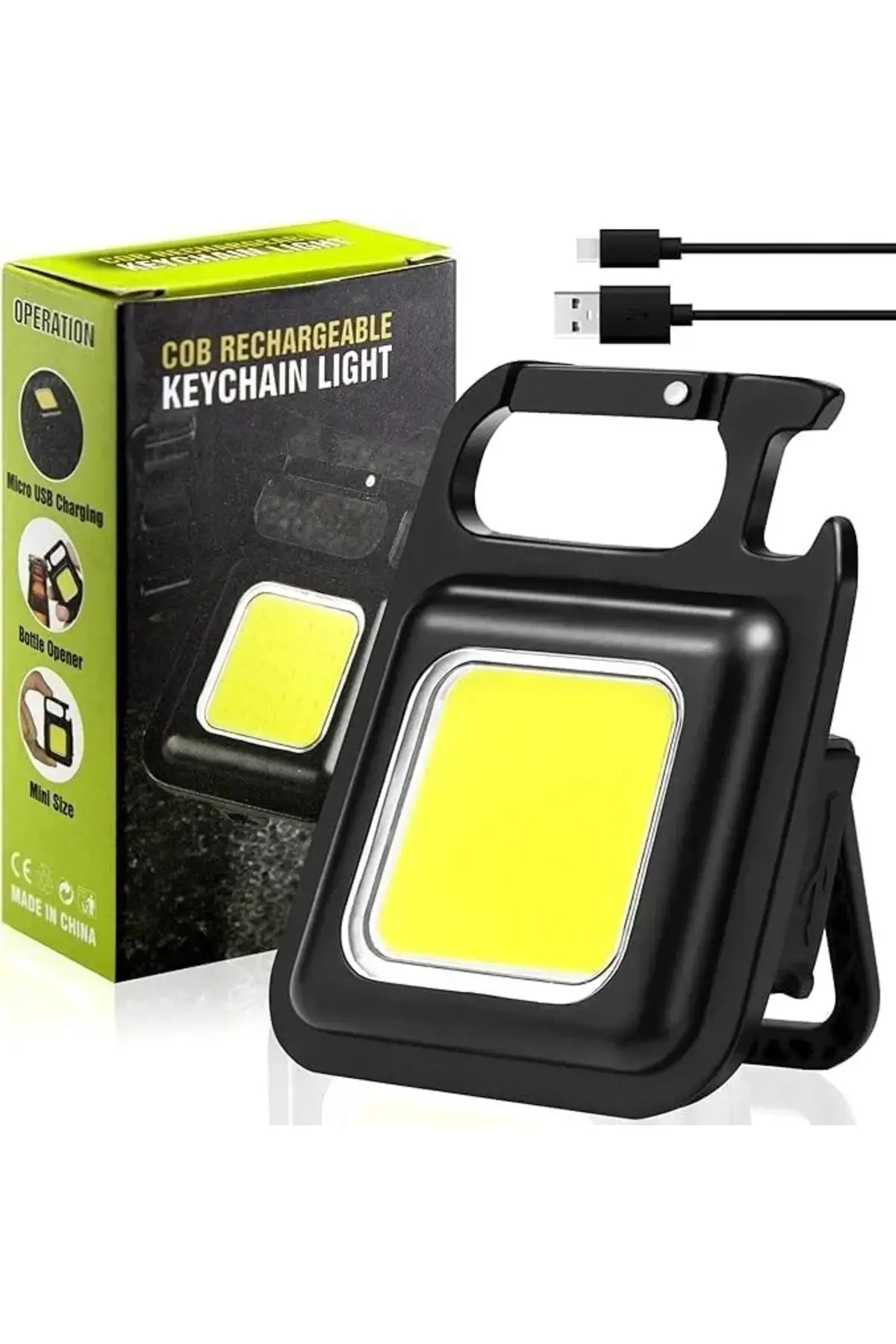Mini Taşınabilir Led Çok Fonksiyonlu Fener