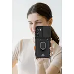 Samsung Galaxy S25 Plus Kılıf Zuma Kartvizitli Yüzüklü Silikon - Lacivert-4