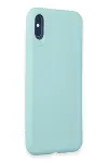 Apple iPhone X Kılıf First Silikon - Turkuaz-2