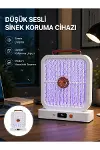 Masaüstü Şarjlı Elektrikli Sinek Öldürücü UV Teknolojili Beyaz Cihaz-1