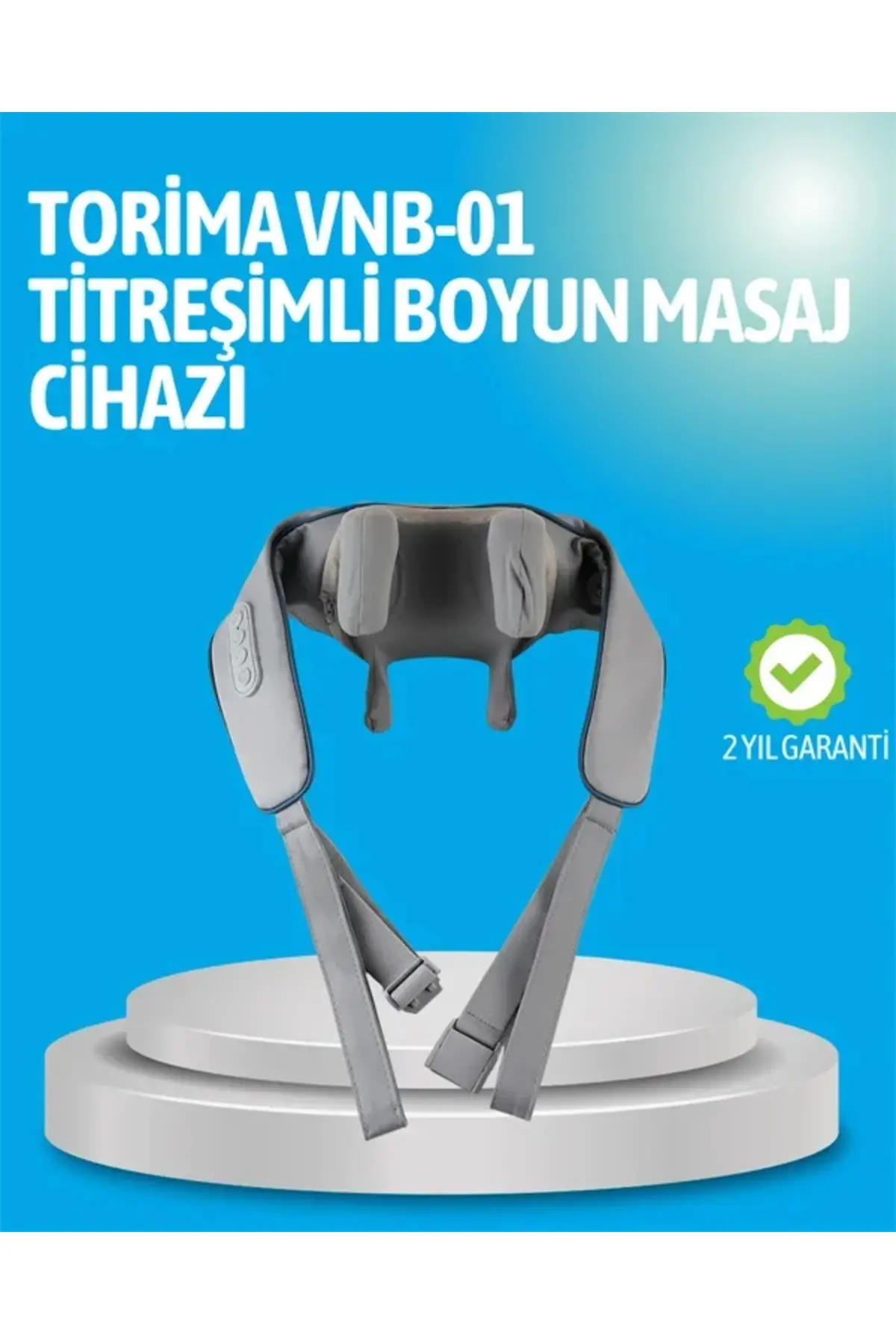 VNB-01 Titreşimli Boyun Masaj Aleti Gri Renk
