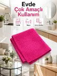 Mikrofiber Temizlik Bezi 40x40 cm Pembe İz Bırakmayan Çok Amaçlı Temizlik Bezi-1