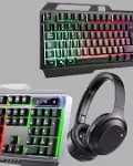 Gang Set Işıklı Klavye Mouse + Bluetooth 5.2 Kulaklık Oyuncu Paketi-4