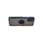 Samsung Galaxy A02s Kılıf Montreal Yüzüklü Silikon Kapak - Lacivert-3