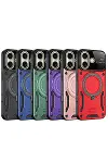 Apple iPhone 16 Kılıf Joy Lens Standlı Kapak - Koyu Yeşil-3