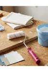 Mini Boya Fırça Seti 10 Cm Rulo Fırça 6 Adet Yedek Rulo Hediyeli Duvar Boyama Aparatı-1