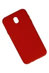 Samsung Galaxy J7 Pro / J730 Kılıf Nano içi Kadife Silikon - Kırmızı-1