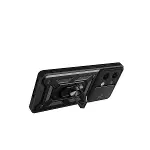 Xiao Poco X6 Kılıf Pars Lens Yüzüklü Silikon - Kırmızı-3