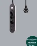 Akım Korumalı Anahtarlı USB Girişli Üçlü Priz-3