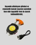 USB Şarjlı Mini LED Anahtarlık Fener-3