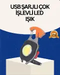 USB Şarjlı Mini LED Anahtarlık Fener-1