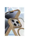 Apple İphone 16 Pro Max Kılıf Enka Magsafe Silikon Kılıf - Siyah-2
