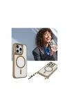 Apple İphone 16 Pro Max Kılıf Enka Magsafe Silikon Kılıf - Siyah-4
