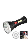 Şarjlı LED El Feneri 9 LED Güçlü Işık ve 4 Modlu Kullanım-4