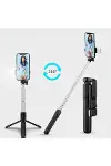 Kendiliğinden LED Işıklı Kumandalı Uzayabilen Selfie Çubuğu,Masa Üstü Tripod-4