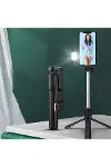 Kendiliğinden LED Işıklı Kumandalı Uzayabilen Selfie Çubuğu,Masa Üstü Tripod-1
