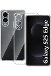 Samsung Galaxy S25 Edge Kılıf Lüx Şeffaf Silikon-1