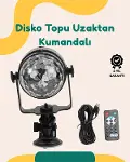 Müzik Ritne Uyumlu 7 Modlu Renkli Disko Topu Işığı-1
