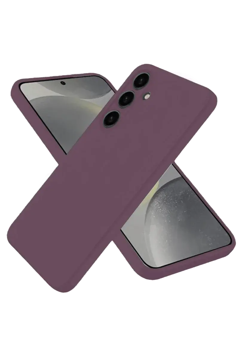 Samsung Galaxy A06 Kılıf First Silikon - Mürdüm