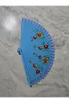 Bambu Çift Taraflı Yelpaze Karışık Renkler 12'li Paket-5