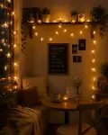 20 LED Yıldız Işık Zinciri Günışığı Beyaz Dekoratif Süs Lambası-1