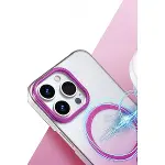 Apple İphone 14 Pro Max Glossy Magsafe Kapak - Mor-2