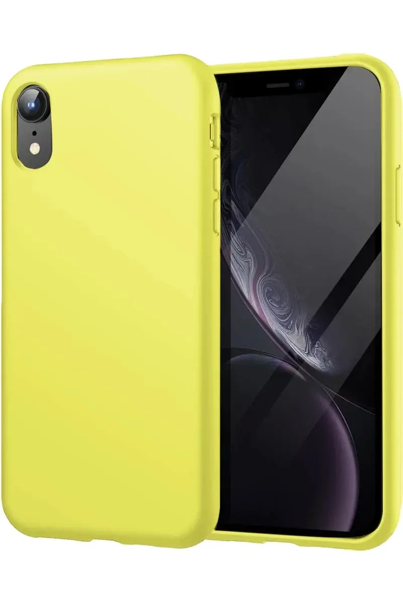 Apple iPhone XR Kılıf First Silikon - Parlak Yeşil