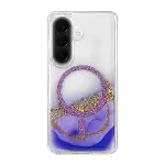Onegif Samsung Galaxy A57 5g Lotus Simli Magsafe Kapak - Mor-3