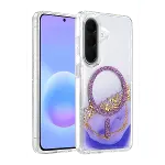 Onegif Samsung Galaxy A57 5g Lotus Simli Magsafe Kapak - Mor-1