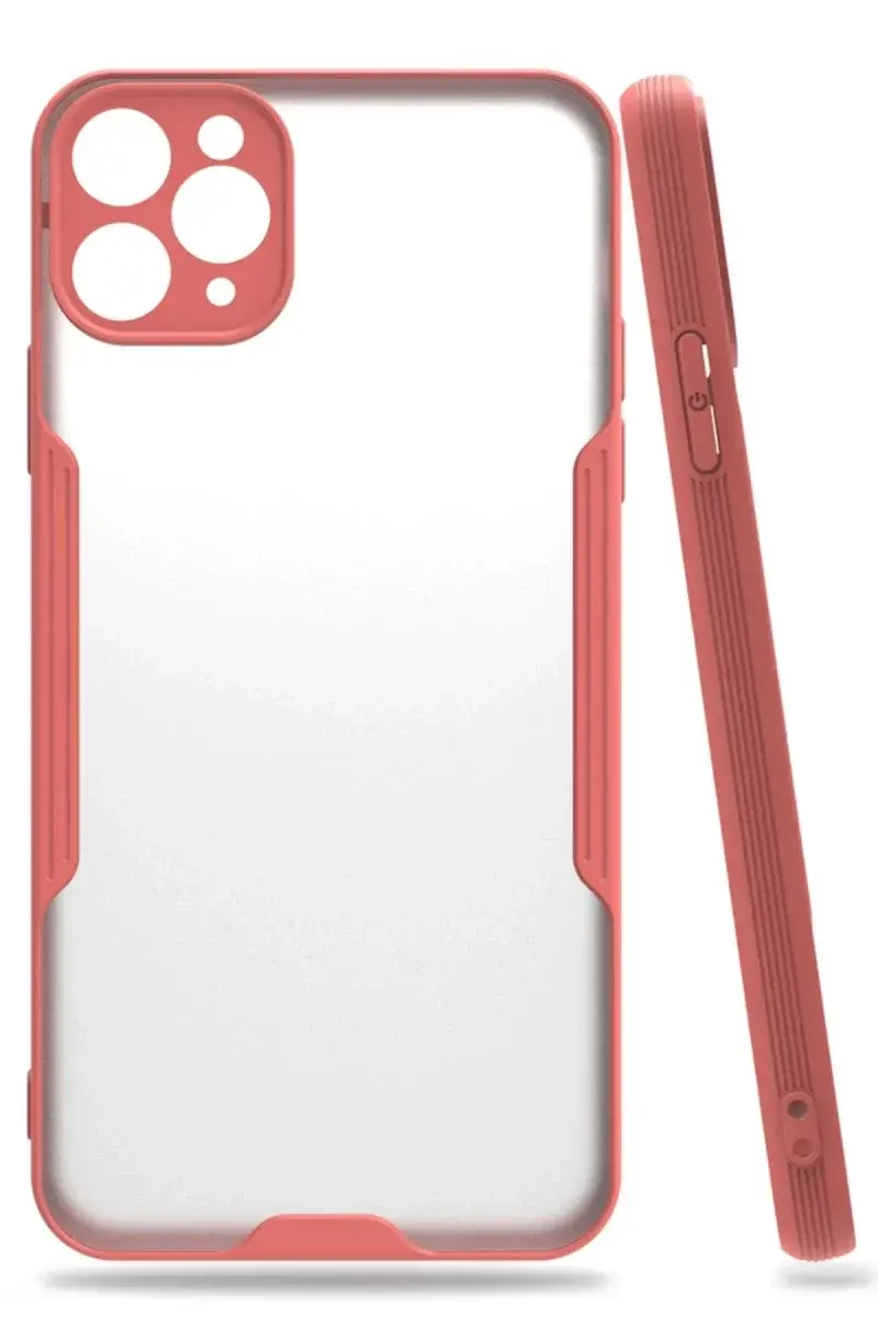 Apple iPhone 11 Pro Kılıf Platin Silikon - Pembe