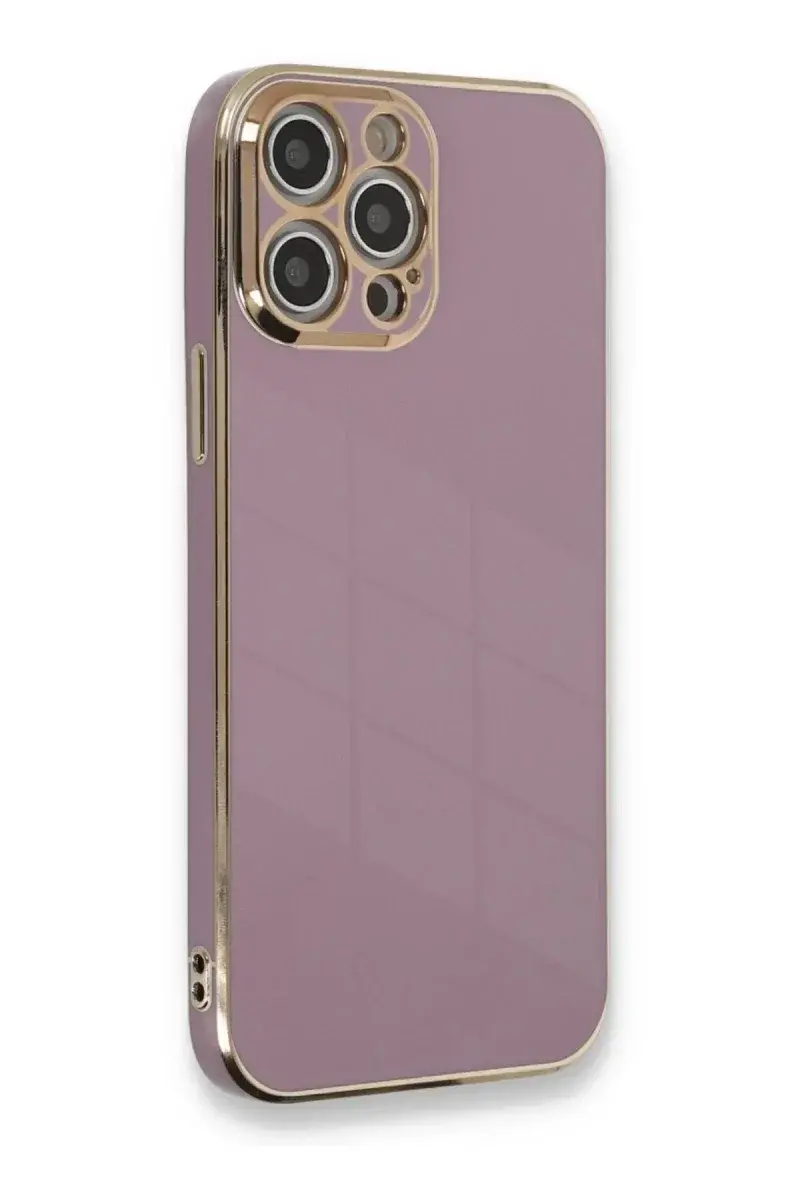 Apple iPhone 12 Pro Kılıf Volet Silikon - Mor