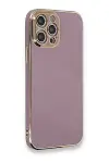 Apple iPhone 12 Pro Kılıf Volet Silikon - Mor-1