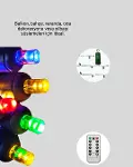 Su Geçirmez Pil Çalışan LED Perde Işık – İç ve Dış Mekan-3