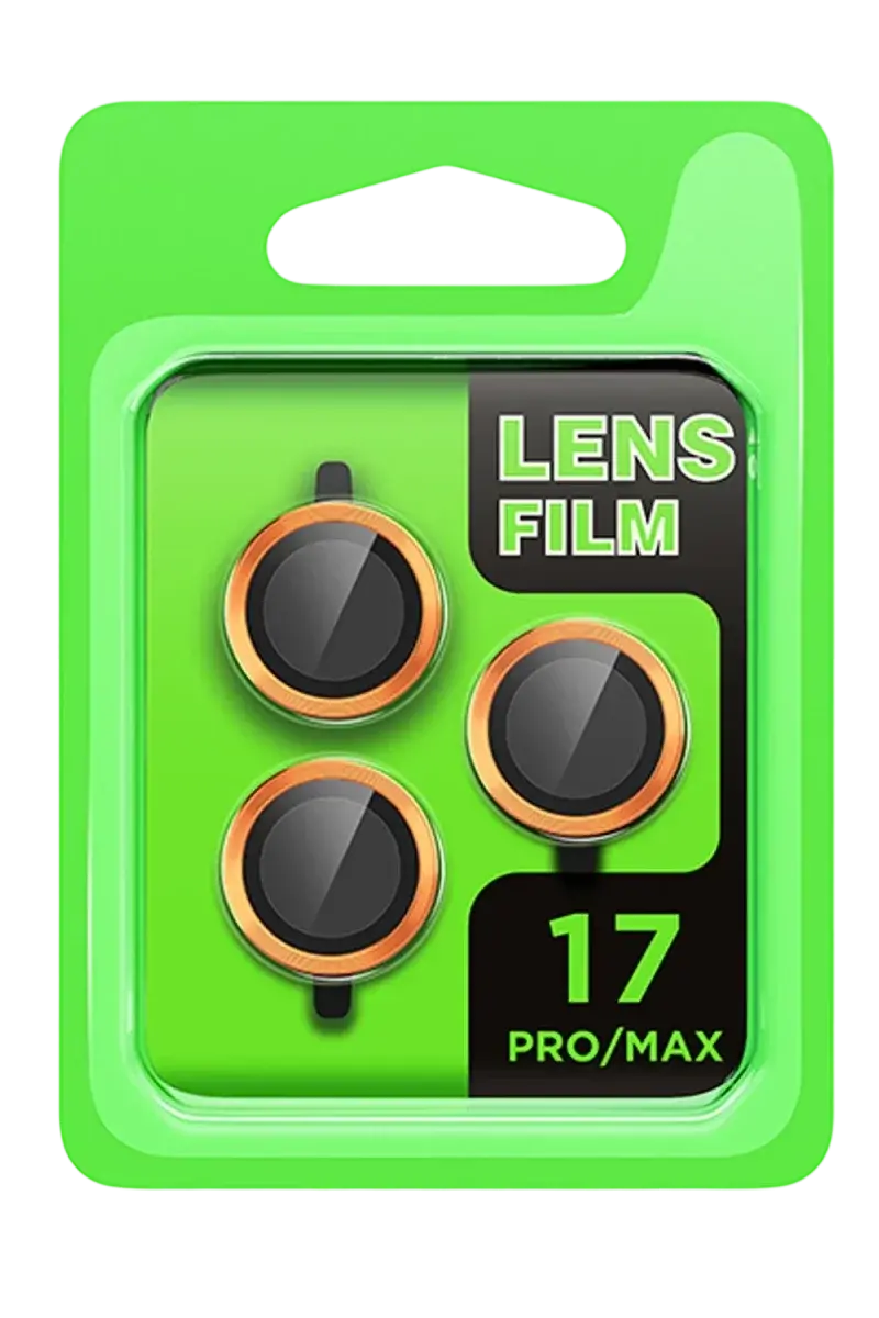 Apple iPhone 17 Pro Raze Metal Kamera Lens - Turuncu