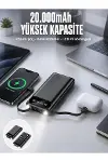 Powerbank 20.000 Mah Dijital Göstergeli LCD Ekran Uzun Pil Ömrü Yeni Nesil-1