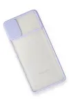 Samsung Galaxy M51 Kılıf Palm Buzlu Kamera Sürgülü Silikon - Lila-3