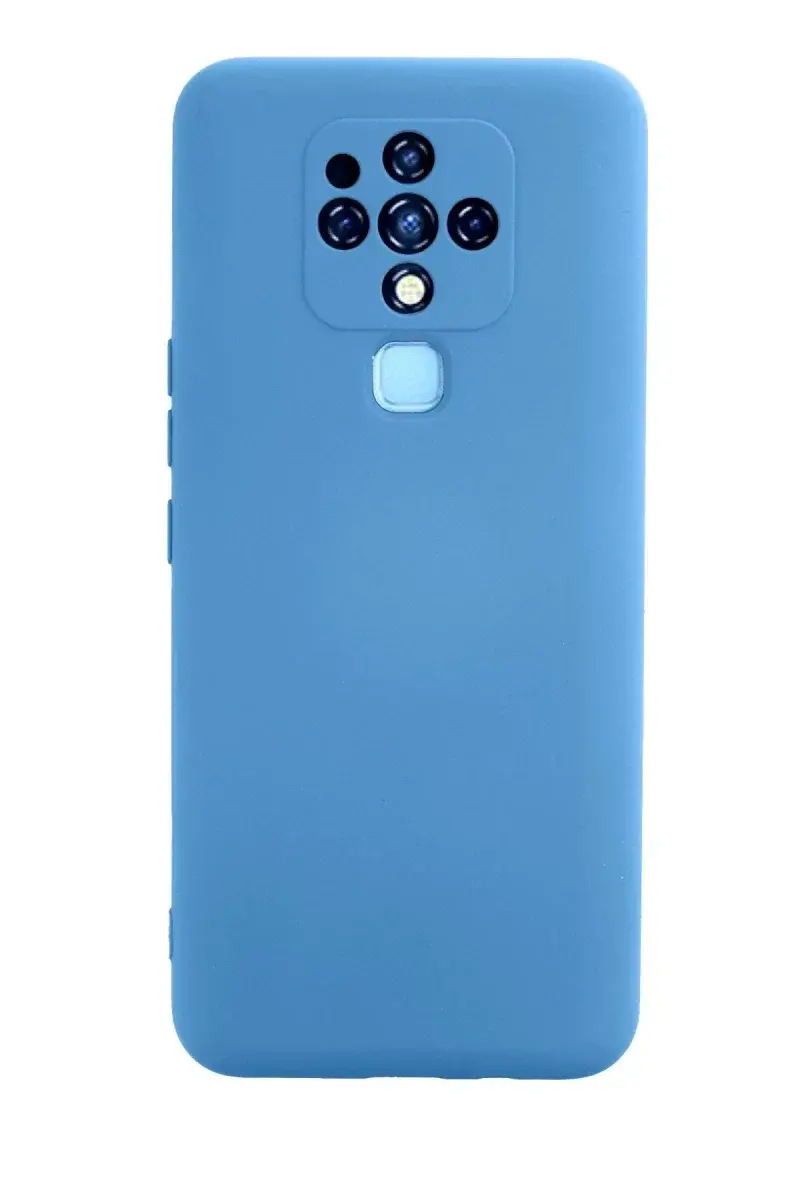 Tecno Camon 16 Kılıf Nano içi Kadife Silikon - Mavi