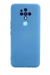 Tecno Camon 16 Kılıf Nano içi Kadife Silikon - Mavi-1