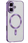 Apple iPhone 16 Kılıf Kross Magneticsafe Kapak - Mor-1