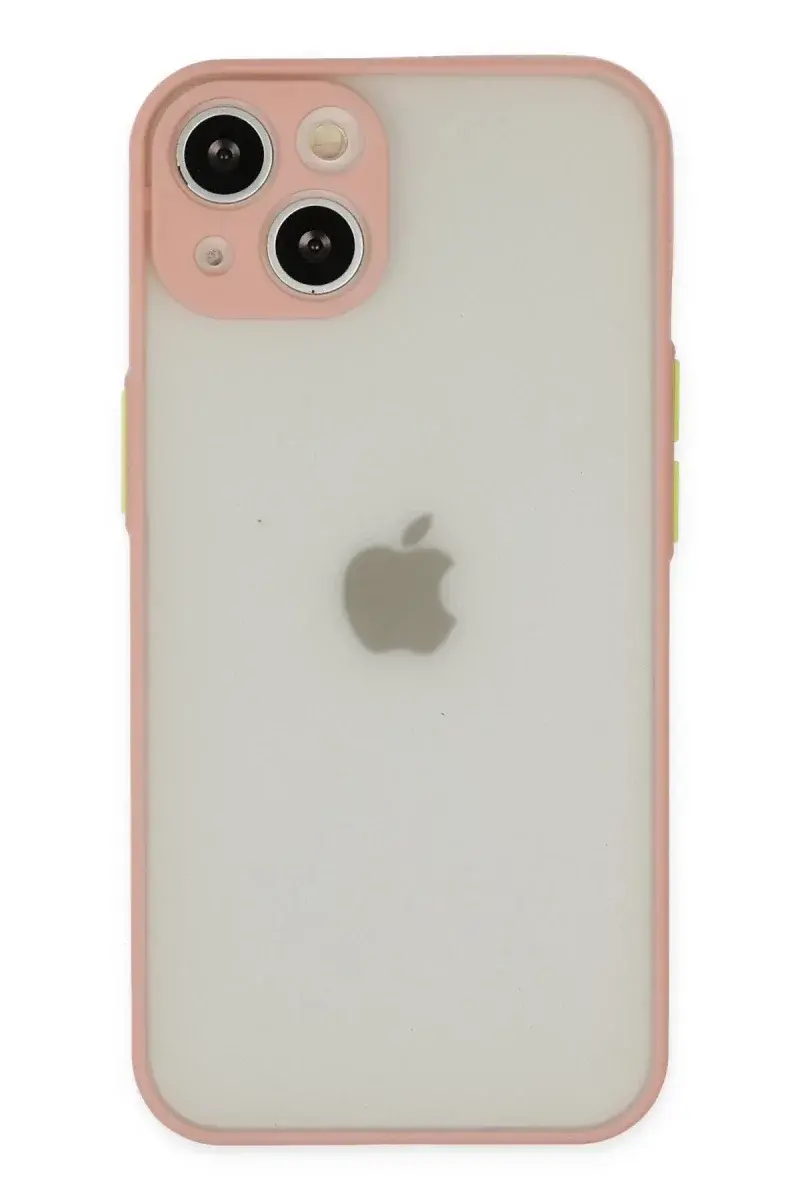 Apple iPhone 14 Kılıf Montreal Silikon Kapak - Pembe