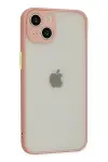 Apple iPhone 14 Kılıf Montreal Silikon Kapak - Pembe-2