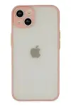 Apple iPhone 14 Kılıf Montreal Silikon Kapak - Pembe-1