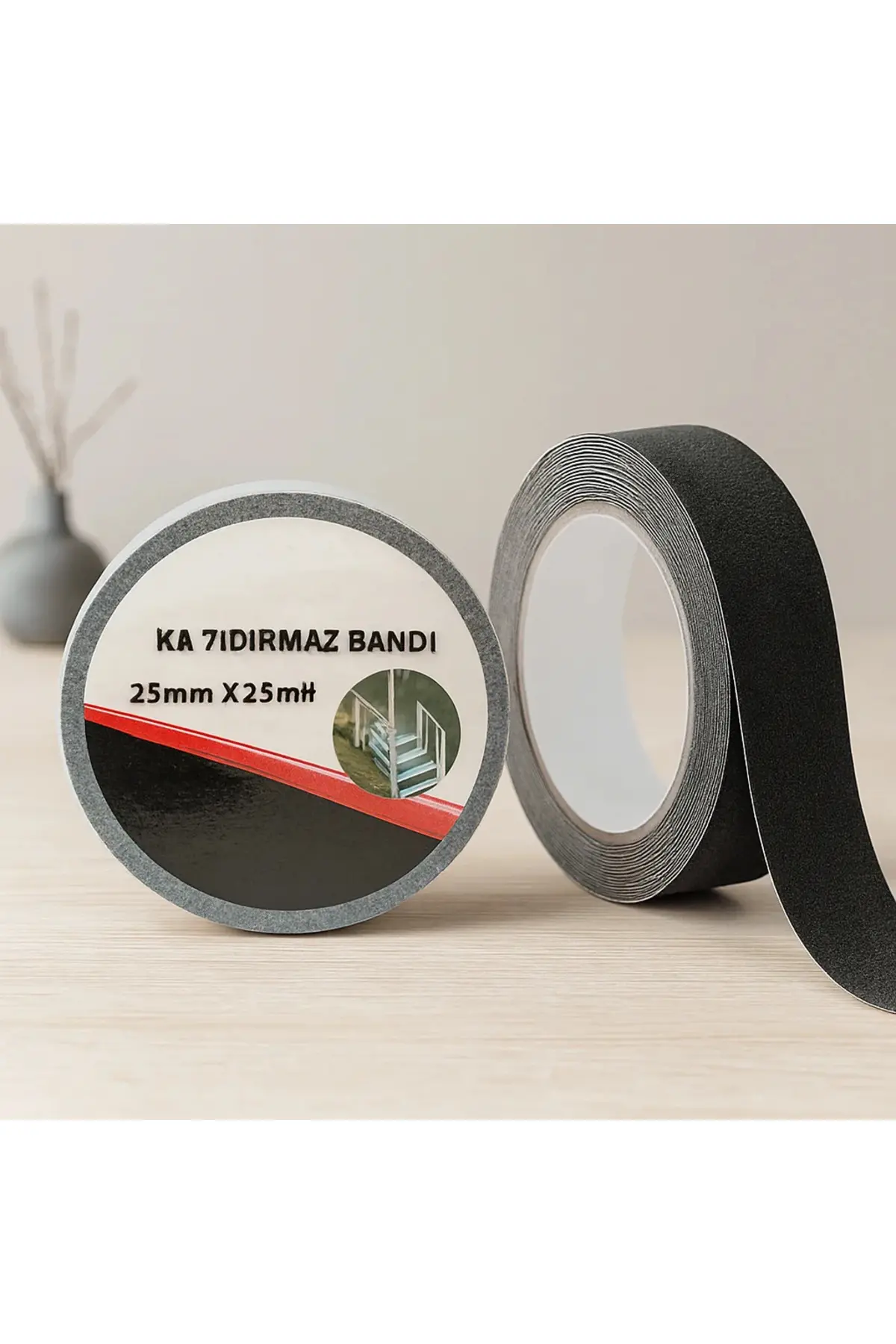 Kaydırmaz Bant 25mm x 25m Siyah