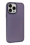 Apple iPhone 14 Pro Max Kılıf Modos Metal Kapak - Mor-3